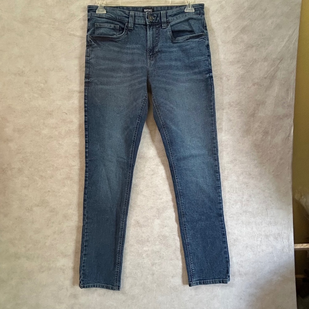 Buffalo David Bitton Ash Slim Jeans Mens 32x32 Medium Wash Blue BPMD22014